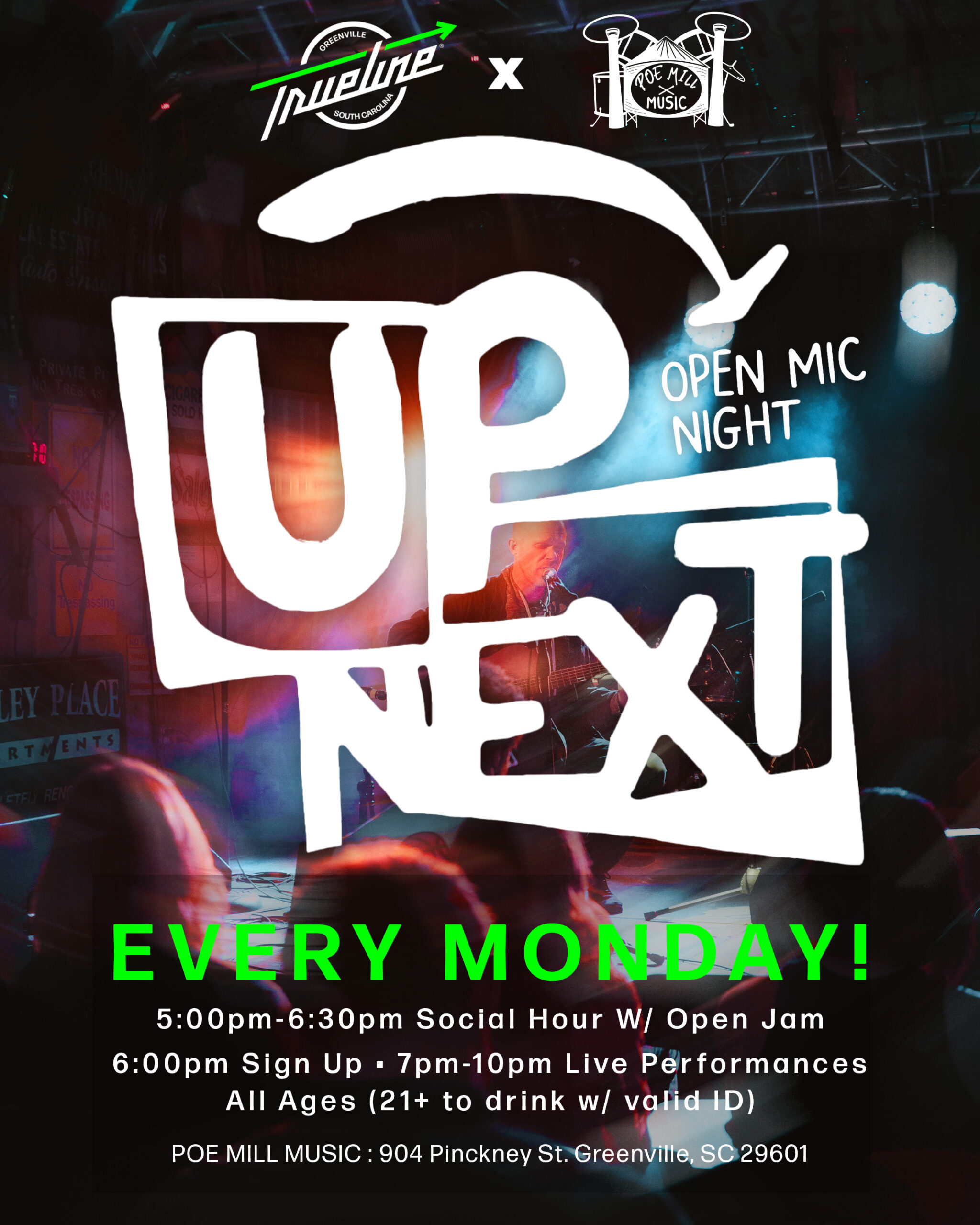Up Next: Open Mic Night at Poe Mill